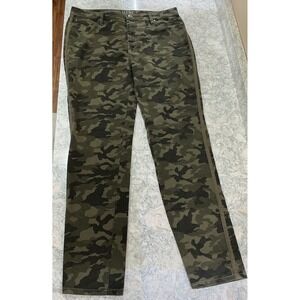 Matilda Jane GOOD HART Womens Camouflage Skinny Ankle Jeans Size 12 Green Brown